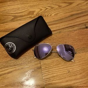 Lilac Polarized aviator Ray-Ban sunglasses